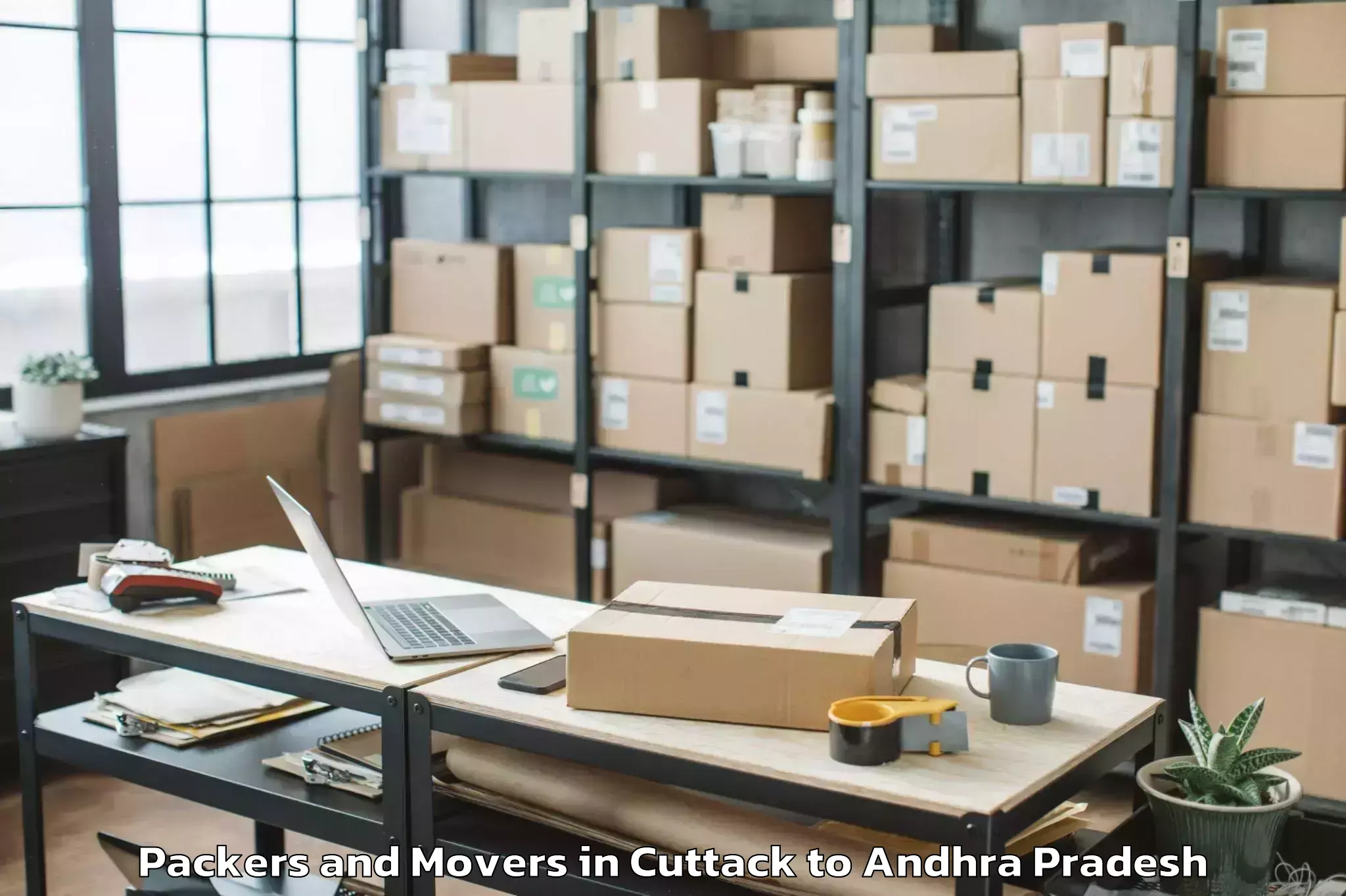 Hassle-Free Cuttack to Bhattiprolu Packers And Movers